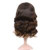 Lady Miranda Mixed Brown Nature Curly Lace Part Wig - Heat Resistant Synthetic Weave for Effortless Elegance and Everyday Glam