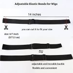 6PCS Adjustable Elastic Bands for Wigs - Secure and Comfortable Wig Straps for Glueless Wig Applications - Keep Wigs in Place with Ease (Size: 1 * 14inches)