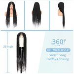 Fecihor 36" Lace Front Knotless Box Braids Wig: Effortless Elegance for Quick, Natural Style Transformations