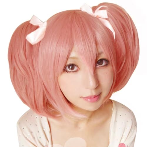 Transform Your Look with Pink Cosplay Wig Featuring Double Ponytails