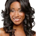 Natural Curly Ombre Brown to Blonde Shoulder Length Wig - Heat Resistant Synthetic Wave Wig for Everyday Glam