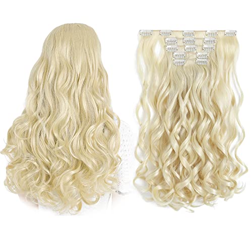 Curly Wave Clip-In Hair Extensions - 5-Piece Set