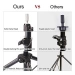 Wig Styling with Metal Adjustable Wig Stand Tripod - Perfect for Training Heads and Cosmetology