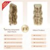 Golden Blonde Mixed Highlights - 20 Inch Spliced Clip-In Hair Extensions for Effortless Elegance