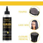 Liquid Gold Wig Glue Lace Glue Kit - Temporary Hold, Non-Toxic, Fast Drying - Wig Kit for Wigs 4oz
