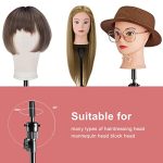 Neverland Beauty & Health Wig Stand Tripod Set - 23 Inch Red Wig Head with Canvas for Wig Making and Display