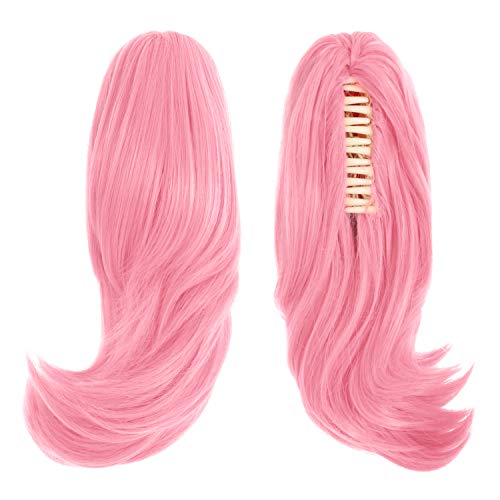 MapofBeauty 35 cm Lolita Sweet and Lovely Straight Anime Cosplay Wig (Pink) for Your Next Cosplay Adventure
