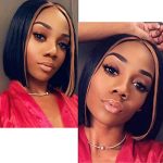 9A Grade Brazilian Straight Bob Wig – Vibrant Highlight tl27, 13x4 Lace Front for Effortless Elegance