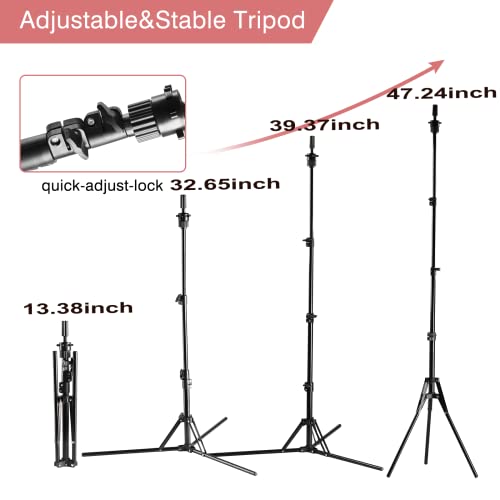 Neverland Beauty & Health Wig Stand Tripod Set - 23 Inch Red Wig Head with Canvas for Wig Making and Display