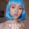 Vibrant Short Bob Neon Wig with Flat Bangs - Perfect for Cosplay, Parties, and Daily Adventures