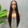 SOKU Brown Lace Front Wigs Synthetic Pre Plucked 32 Inch Long Straight Lace Frontal Wigs
