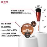 Lace Wig Brush and Tinted Powder Set - Achieve a Seamless Look with Medium Dark Brown Wig Care