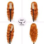 NAYOO Long Orange Wigs for Women - 26'' of Silky Elegance and Realistic Hairline