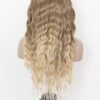 Ash Blonde Synthetic Lace Front Wig - Long Loose Wavy, Glueless with Brown Root Dirty Blonde Highlights - Natural Curly Beauty for Daily and Party Use 🎉💁‍♀️
