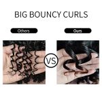 ELIM Natural Chic Mixed Brown Kinky Curly Wig with Bangs - Perfect Short Afro Soft Wig for Stunning Everyday Looks and Special Occasions