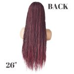 Face Miracle: Embrace Effortless Elegance with LB85494D Black Box Braided Lace Front Wigs - Bold Braids, Baby Hair Magic, and Lightweight Luxury! 🌟🔥