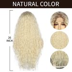 26-Inch Blonde Curly Lace Front Wig - Heat Resistant, Pre-Plucked, and Perfect for Fashion-Forward Women