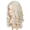 White Queen with M MISS U HAIR Princess Wig - Perfect for Kids' Halloween Costumes and Cosplay