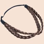 Madison Braids Double Lulu Two Strand Brunette - Handmade Braided Headband for Effortless Style and Hair Enhancement