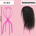 Wig Care with the Premium Portable Collapsible Wig Stand Holder - Your Stylish Travel Companion for Multiple Wigs