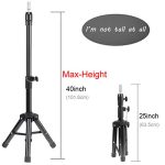 Wig Styling with Metal Adjustable Wig Stand Tripod - Perfect for Training Heads and Cosmetology