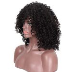 14-Inch Kinky Curly Synthetic Wigs for Black Women - Afro Beauty with Free Caps