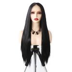Where Glamour Meets Comfort: 13×6 Long Straight Synthetic Lace Front Wig - Your Daily Elegance Companion