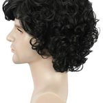 Black Men's Wig - Ideal for Cosplay, Halloween, and Costume Ensembles