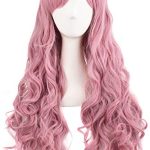 Cosplay with 28" Rouge Pink Lolita Long Curly Wig - Perfect for Playful and Vibrant Characters
