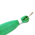 Radiant Green Ombre Pre-Stretched Braiding Hair - 3 Packs for Effortless Summer Styles