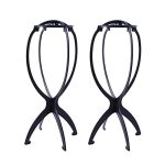 Travel-Friendly Wig Stand Set - 2 PCS Portable Wig Holders for Women, Perfect for Short Wigs and Easy Storage