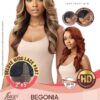 Synthetic Melted Hairline HD Lace Front Wig - BEGONIA (1B) - Perfect for Effortless Glamour