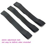 3 PCS Adjustable Elastic Band for Wigs Edges Lace Melting Bands Edge laying Bands Elastic Wig Bands with Velcr, Thick Comfortable Durable (3 PCS, Black)