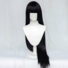 Ani·Lnc Long Straight Black Anime Cosplay Wig - Perfect for Jabami Yumeko Fans