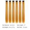 PCS 22" Synthetic Straight Hair Clips for Women - Cheap Invisible Golden Blonde for Instant Glamour