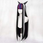 Long Black Wigs featuring Integrated Horns – Perfect for Mioda Ibuki Cosplay, Halloween, and More