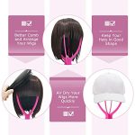 2 Pack Short Wig Stands: Portable Hot Pink Wig Dryers for Quick Drying and Travel, 14.2 Inches, Perfect for Wigs Under 14 Inches