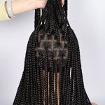 Fecihor 36" Lace Front Knotless Box Braids Wig: Effortless Elegance for Quick, Natural Style Transformations