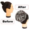 MICMART's Big Messy Bun - Dark Brown Tip Dark Pale, High-Quality Synthetic Hair Updo for Effortless Chic Looks