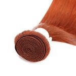 REMY Hair Dark Orange Color Hair Bundle – Vibrant #350 Burnt Ginger Orange for a Professional Weave