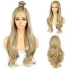 SAPPHIREWIGS Blonde Lace Front Wig: 26inch Long Wavy Highlight Ash Blonde Beauty for Women - Perfect for Daily Wear, Cosplay, and More