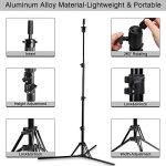 Neverland Beauty & Health Wig Stand Tripod Set - 23 Inch Red Wig Head with Canvas for Wig Making and Display