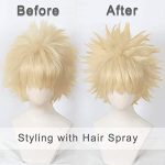 Cosplay Anime Wig - Short Blonde Synthetic Wig for My Hero Academia Fans
