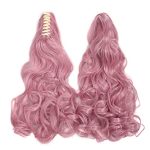 Cosplay with 28" Rouge Pink Lolita Long Curly Wig - Perfect for Playful and Vibrant Characters