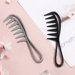 Hair's Potential with the 2 Pcs Large Texture Combs Set: Gentle Detangling for Every Hair Type