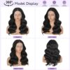 Emistar 16 Inch Short Wavy Lace Front Wig - Natural Look and Soft Synthetic Hair for Confident Daily Wear