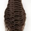 MITIMES Chocolate Brown HD Loose Deep Wave Lace Front Wigs - 30Inch Human Hair Blend Synthetic Wigs