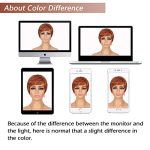 Hair Glueless Wear and Go Wig Ginger Pixie Cut Human Hair Wigs for Black Women Short