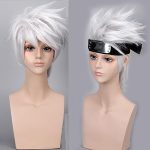 BERON's Short Layered Tousled Wig for Men: Embrace Cool Silver Grey Vibes for Anime Cosplay Parties