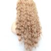 BLUPLE Ash Blonde Curly Lace Front Wig: Experience the Ultimate Blend of Style and Comfort with Long, Wavy, and Half Hand-Tied Synthetic Hair